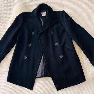 Vintage Kors by Michael Kors Black Double-Breasted Wool Pea Coat/Blazer.